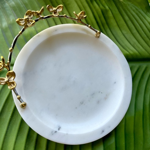 Only 1 left in stock ! Michael Aram bittersweet trinket tray marble gold - Picture 12 of 12